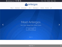 Tablet Screenshot of antergos.com